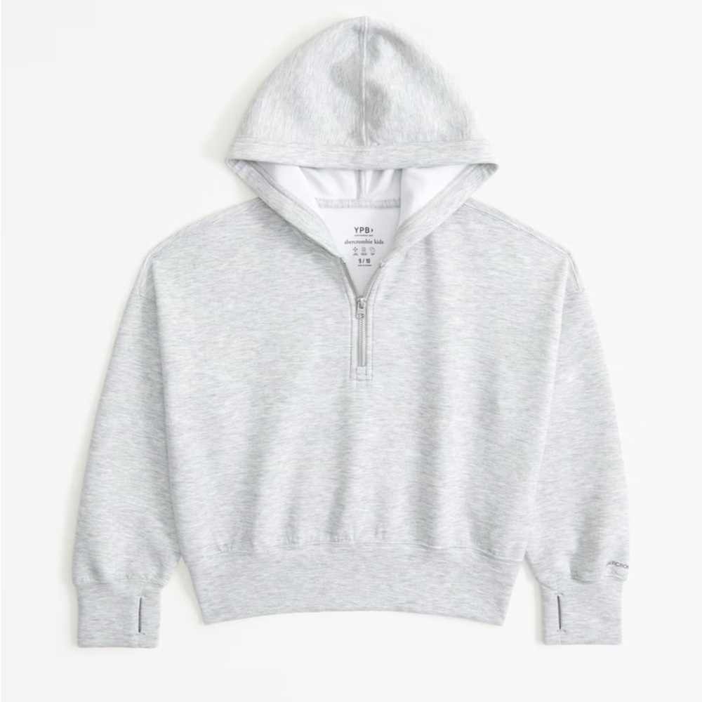 Abercrombie ypb neoknit active quarter-zip hoodie